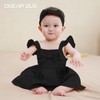 DREAM BUS Newborn One-piece Romper Dress Infant Ruffle Sleeveless Bodysuit