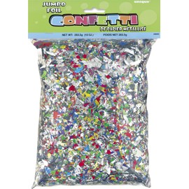 Multicolor Jumbo Foil Confetti (283g) 1 Pack – Vibrant Party Decorations for Celebrations & Events