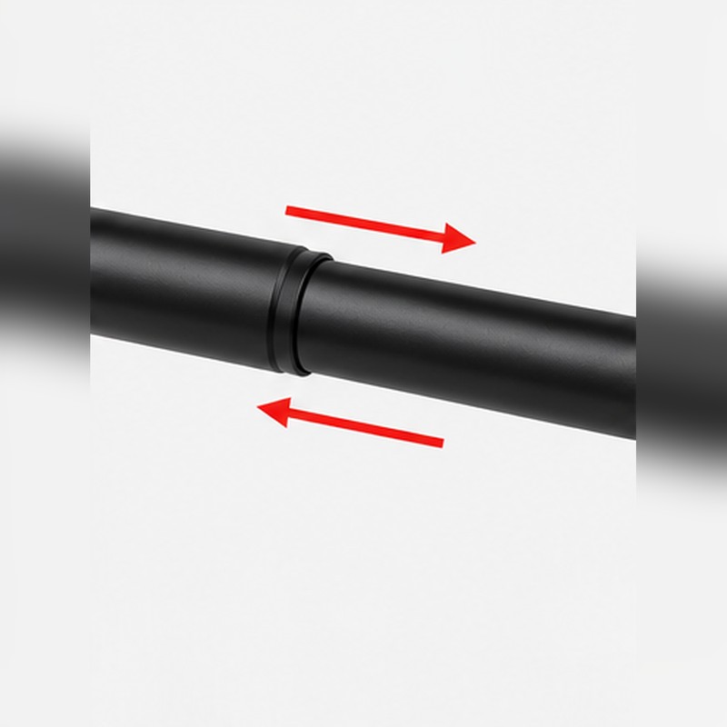 Adjustable Tension Shower Curtain Rod for Bathroom – Stainless Steel