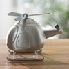 Helicopter Coin Bank Decorative Metal Money Saving Bank Coin Jar