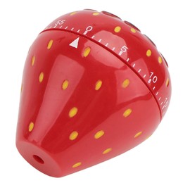 NOLITOY Strawberry Shaped Kitchen Timer Mechanical Timer for Cooking Baking Compact Size Easy to Use