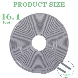 Backer Rod 1/4 Inch, 32.8 Ft Caulk Saver for Gaps and Joint Concrete Filling, Gray Rubber Backer Rod Concrete Expansion Joint Filler for Driveway and Wall Cracks