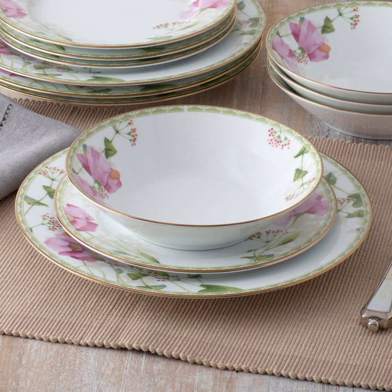Noritake Poppy Place 12-Piece Dinnerware Set, Service for 4