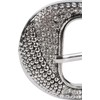 styleBREAKER 03010107 Women's Belt Plain Colours with Rhinestones Decorated Clasp