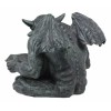 Notre Dame Horned Gargoyle With Spell Book Statue Demonic Bibliography
