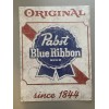 Pabst Blue Ribbon PBR Beer nostalgic metal tacker tin sign