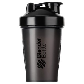 BlenderBottle Classic Shaker with BlenderBall, Ideal as Protein Shaker, Water Bottle, Drinking Bottle, BPA-Free, Measuring Scale up to 400 ml, Capacity 590 ml, Black