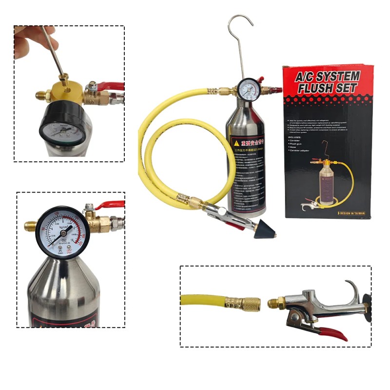 Stable Nitrogen AC Flush Tool Kit with Precise Valve for
