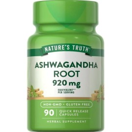 Nature's Truth Ashwagandha Root 920 mg Quick Release Capsules 90 EA