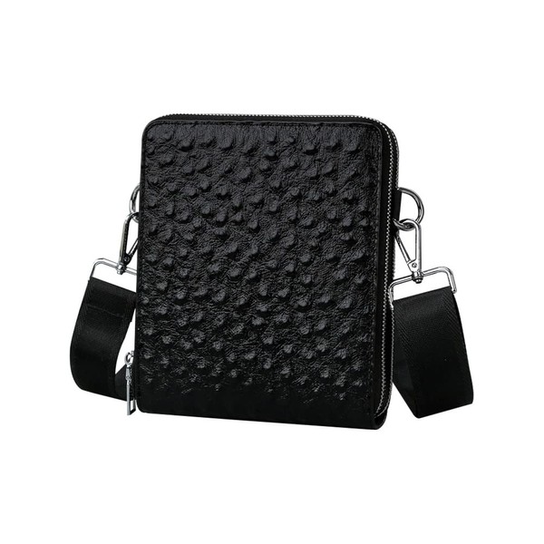 [Whatna] 3-Way Tian Natural Cowhide Leather Mini Shoulder Bag, Men's,