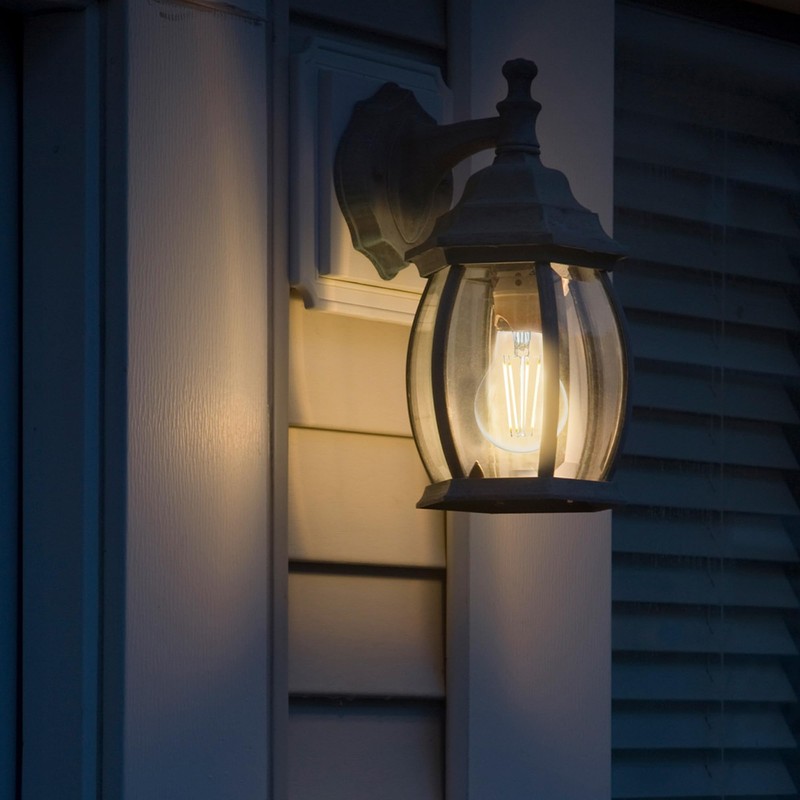 GLOBE Electric 35593 60W Equivalent Warm White (3000K) A19 Dusk
