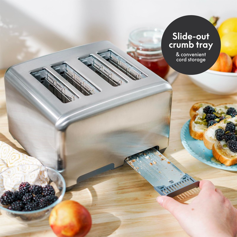 bella 4 Slice Toaster with Auto Shut Off, Extra Wide