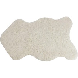 Faux Fur Lamb in Beige, 60 x 90 cm, Decorative Fur, Carpet, Seat Cover