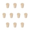 stonylab Solid Rubber Stopper, Pack of 10, 2# - 15