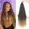 Getgal 24Inch 7Packs Deep Twist Crochet Hair Goddess Box Braids