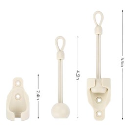 Litong Bungee kit, Universal Replacement Parts for Indoor/Outdoor Sun Shades or Roller Up Blind (Beige)