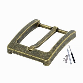 JINBAOSHU 1.5"(38mm-40mm) Belt Buckle Men's Replacement Kit Single Prong Buckle Heavy Duty Bronze Classic
