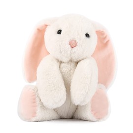 TCBunny Baby Bunny Bedtime Stuffed Animal Plush Toy Easter Stuffer Gifts for Girls, Boys, Kids 11" (White)