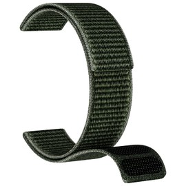 OVERSTEP Quick Dry Watch Band Compatible with Fenix 8 51mm/Fenix 7X/Fenix 6X/Fenix 5X, 26mm Loop Woven Nylon Sports Strap for Garmin Epix Pro 51mm/Instinct 2X/Enduro 3(Army Green)