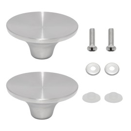 JAKOUE 2 Pack Metal Pot Lid Handle Replacement Knob，Kitchen Cookware Universal Replacement,Dishwasher Safe, Great for Slow Cookers, Skillets and Kitchen Cookware Covers（Silver）