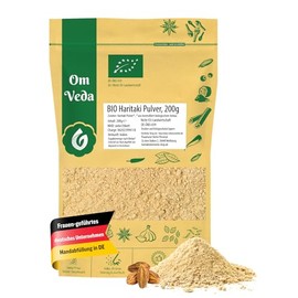 Organic Haritaki Powder | Terminalia Chebula Fruit Powder from India | 100% Pure Organic Quality | Finely Ground | Resealable Aroma Protection Bag (200 g)