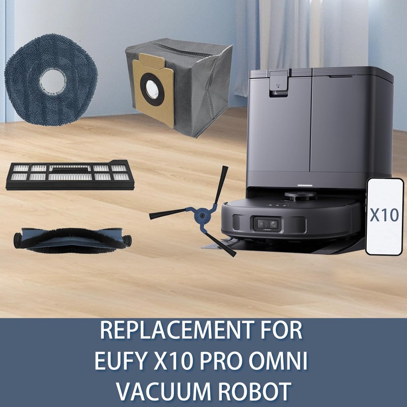 Replacement Accessories Fit for Eufy X10 Pro Omni Robot Vacuum