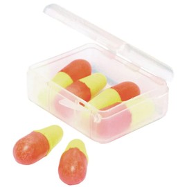 Lifeventure Foam Ear Plugs (3 Pairs) For Sleeping Soft Reusable Earplugs Noise Cancelling Sound Blocking Earplugs With Individual Case For Travel,Yellow