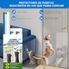 4 Piezas Protector de Puertas para Perro,Cinta Antiarañazos para Gatos,Protector