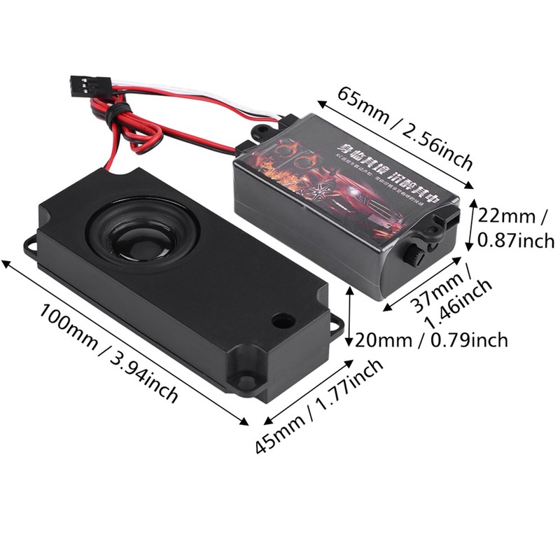 RC Car Engine Sound Simulated Module Set Simulator with Speaker