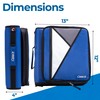 Case-it The Universal Zipper Binder - 2 Inch O-Rings Padded