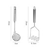 Namvo 2PCS,Stainless Steel Potato Ricer Masher for Potatoes with Firm