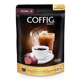 COFFIG Coffig Original - 75 Tazas De Café Sustituto Y Alternativa - Café Con Higo Tostado - Bebida Energética A Base De Hierbas Sin Cafeína Y Bebida  