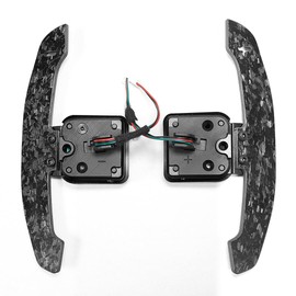 TDD Magnetic Steering Wheel Paddle Shifter Compatible with B9 Series A1 A2 A3 A4 A5 A8 Q2 Q3 Q4 Q5 Q7 Q8 S1 S2 S3 S4 S5 SQ5 SQ7 SQ8 RS1 RS2 RS3 RS4 RS5 RSQ5 Carbon Fiber Paddle Shifter (Type 9)