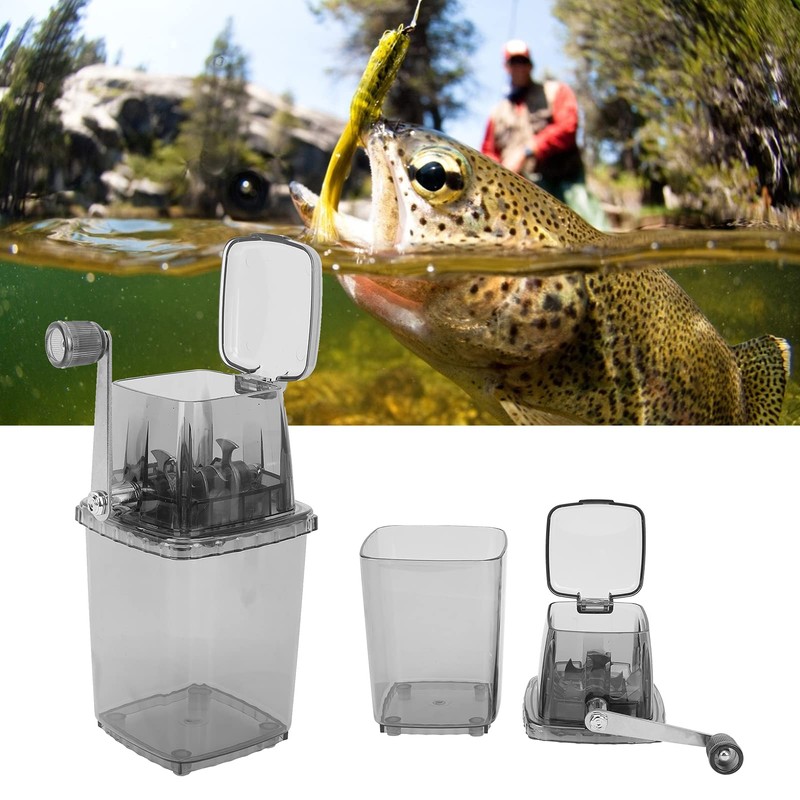 Alomejor Hand Crank Manual Boilie Ice Crusher, Kitchen Bar Ice