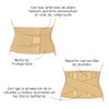 Faja Sacrolumbar Ergonómica Negra Extra Grande Con Varillas De Aluminio
