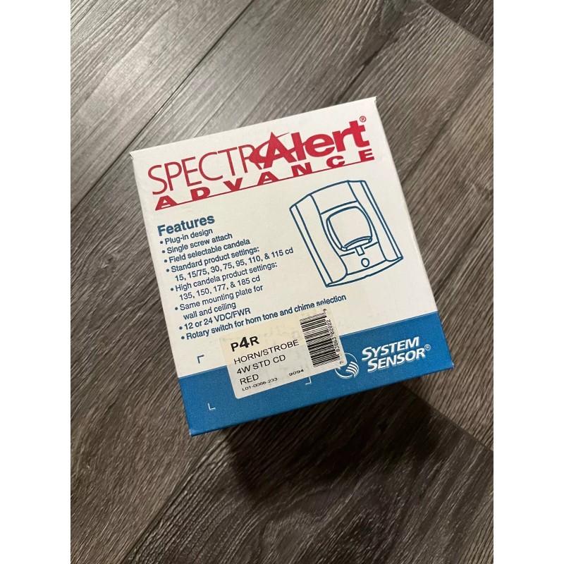 System Sensor P4R Fire Alarm Horn Strobe Combination 4W STD