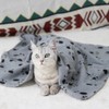 TBK Pets Double-Sided Fleece Pet Blanket, Soft Snuggle Blanket for