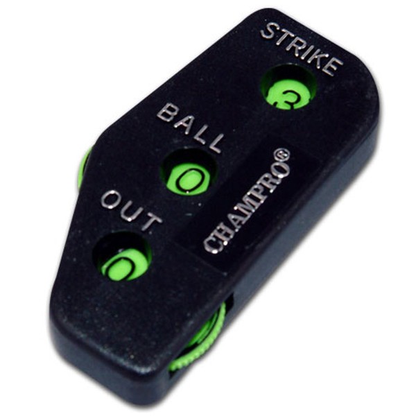 Champro Umpire Indicator, 3 Dial (Black/Green)