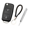 Batheidon 2 Button Car Key Shell Compatible with VW Transporter