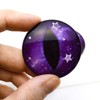 Transparent Purple Starry Night Sky Dragon Glass Eyes for Art
