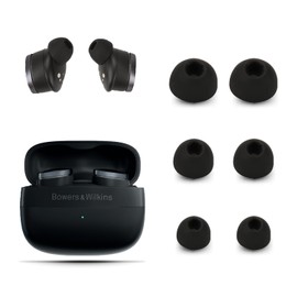 Replacement Earbuds for Bowers & Wilkins Pi8 Wireless Earbuds,NOUKAJU Silicone Earbuds,S/M/L 3 Size,Earbuds Tips for B&W Pi8,3 Pairs(Black)