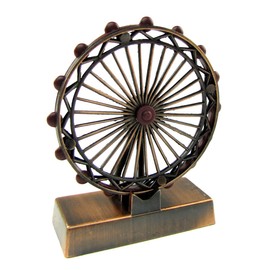 Treasure Gurus Bronze Metal Ferris Wheel Pencil Sharpener