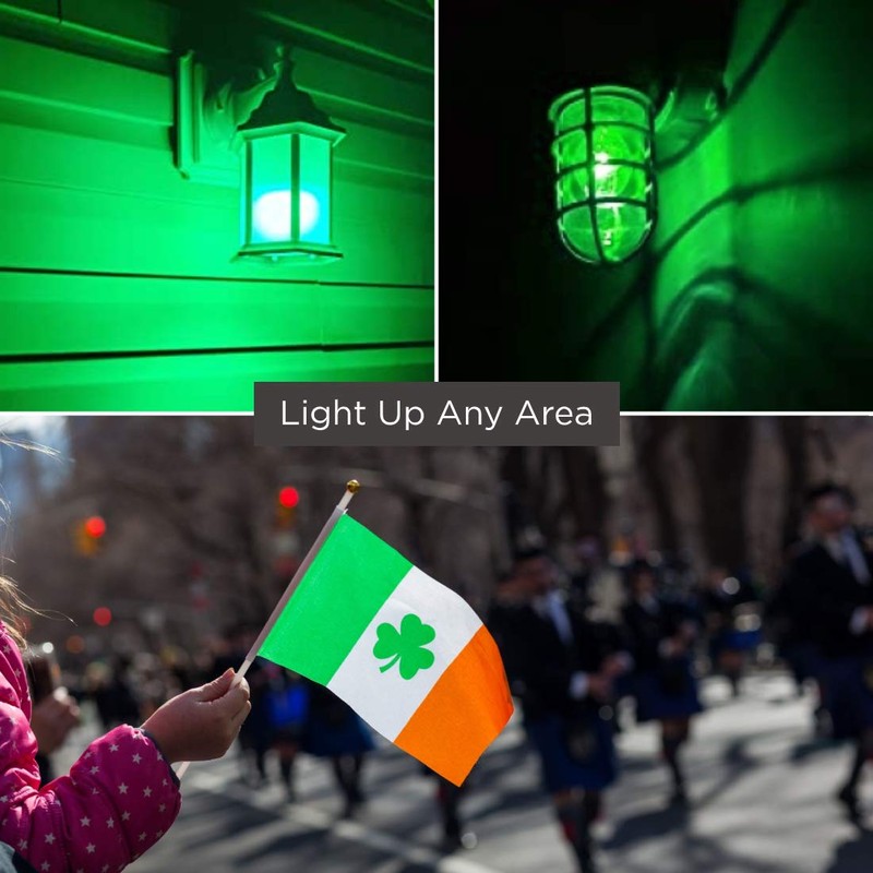 GoodBulb Saint Patty's Light Bulbs - 60 Watt A19 Shape
