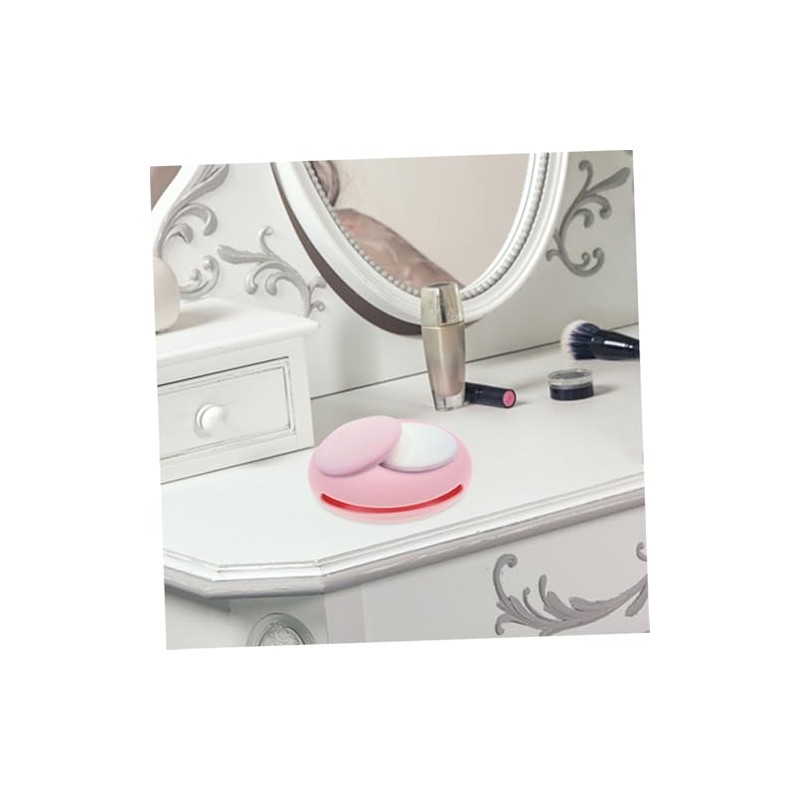 Baluue 3piezas Soporte Para Esponja De Maquillaje De Silicona Estuche