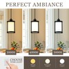 Osimir Black Pendant Lights Kitchen Island 3 Pack, Modern Kitchen