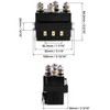 QWORK Solenoid Relay, 2 Pack 12V 500A Winch Relay Solenoid