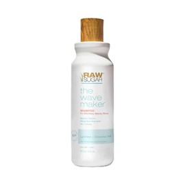RAW SUGAR, Shampoo The Wave Maker con Lichi y Leche de Coco, Volumen y Textura Natural, sin Sulfatos, 18 OZ