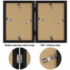 Vittanly 5x7 Double Picture Frame, Hinged 2 Opening MDF Photo