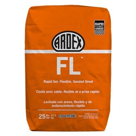 ARDEX FL Rapid Set Flexible High-Performance Sanded Grout, 10 lbs Bag, Fast-Drying, Stain-Resistant, Polymer-Modified, for Interior and Exterior Use, Polar White 01