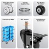2 inch Casters Set of 4,Threaded Stem Caster Wheels -